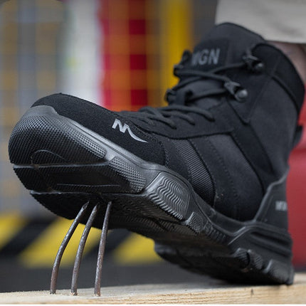 Labor Protection Shoes Anti-smash Anti-puncture Protective Shoes High Top