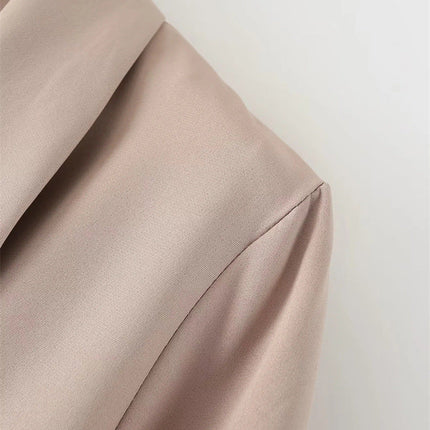 Elegant Intellectual Style Lapel Suit A- Line Dress Elegant Dress