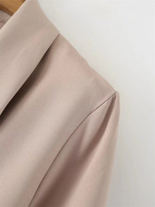 Elegant Intellectual Style Lapel Suit A- Line Dress Elegant Dress