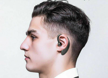Bluetooth 5.0 Earpiece Driving Trucker Wireless Headset Earbuds Noise Cancelling