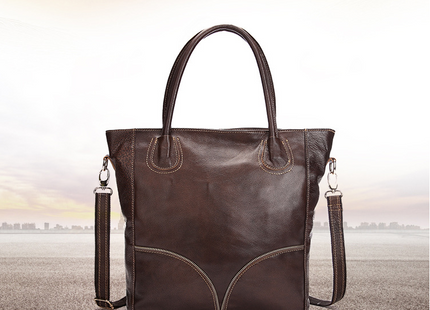 Manufacturers Selling Leather Bags Leather Handbag Tote Bag Leisure Shopping Bags Wholesale Large Capacity