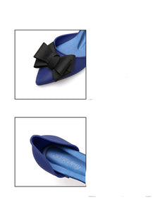 Female Pointed Thick Heel Non-slip Color Matching Jelly Shoes