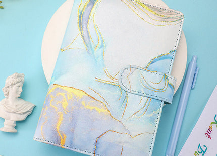 6 Loose leaf Binder Journal Book Marbling Notebook