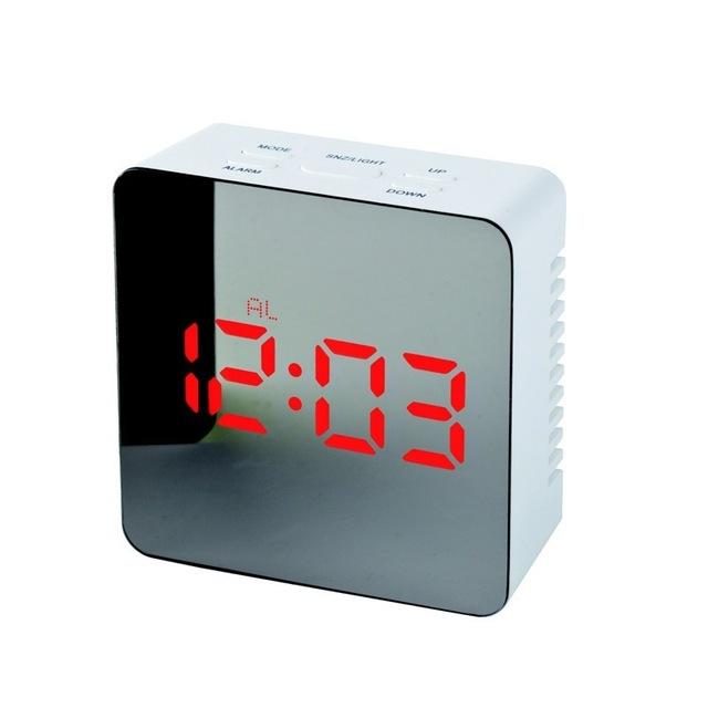 Reloj de espejo multifunción digital con LED