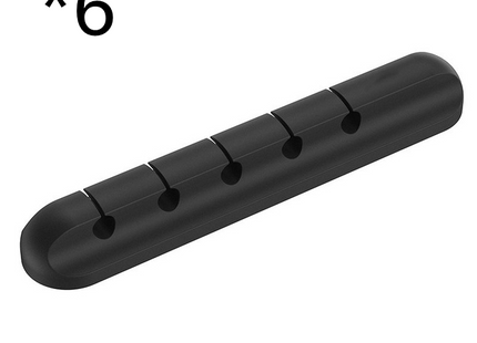Silicone storage cable management cable clamp