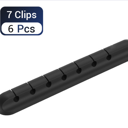 Silicone storage cable management cable clamp