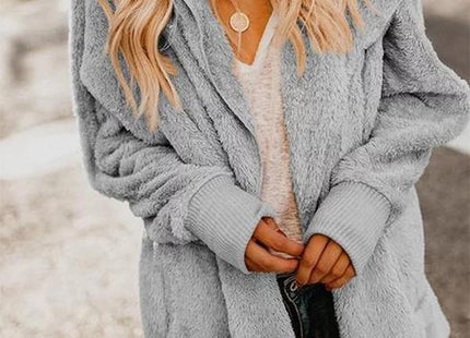 Long Sleeve Sweet Pockets Teddy Bear Coats