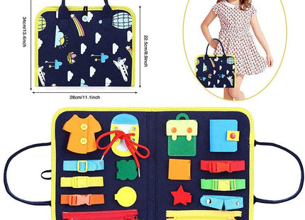 New Busy Book Children's Busy Board Dressing And Buttoning Learning Baby Early Education Preschool Sensory Learning Toy