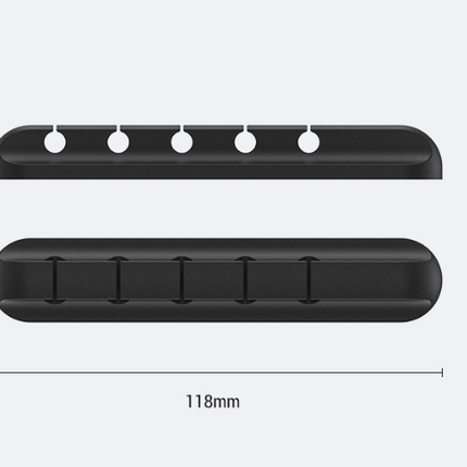 Silicone storage cable management cable clamp