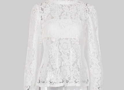 Cutout lace blouse