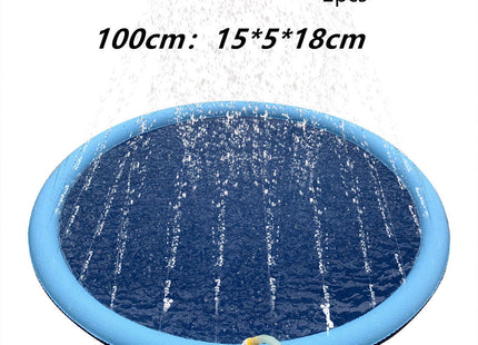 Non-Slip Splash Pad For Kids And Pet Dog Pool Summer Outdoor Water Toys Fun Backyard Fountain Play Mat