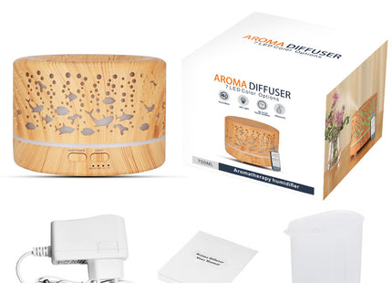 Wood Grain Aromatherapy Humidifier