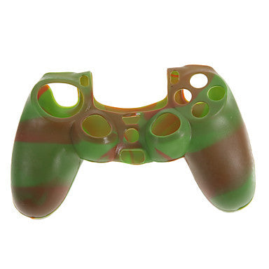 Camouflage Silicone Anti-Slip High Quality Protective Skin Case Green Style Joystick Case For PS4 Controller