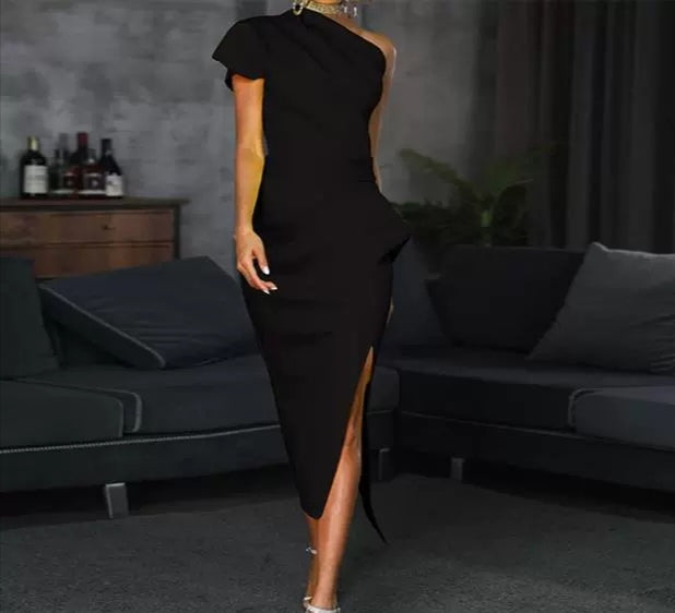 Sexy wrap hip dress