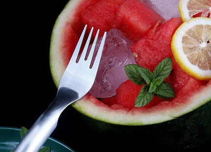 2 In 1 Watermelon Fork Slicer Multi-purpose Stainless Steel Watermelon Slicer