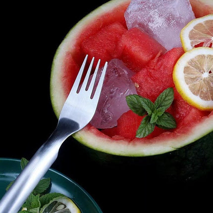 2 In 1 Watermelon Fork Slicer Multi-purpose Stainless Steel Watermelon Slicer