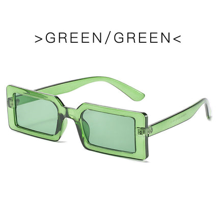 Sunglasses Female Fluorescent Green Street Shooting Catwalk
