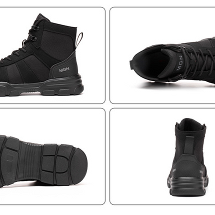 Labor Protection Shoes Anti-smash Anti-puncture Protective Shoes High Top