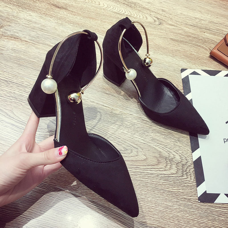 Zapatos de tacón alto para mujer, novedad, estilo INS, rojos, puntiagudos, para boda