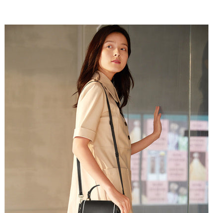 Fashion Lady Handbag Women Chic Shoulder Purse Female Split Leather Stylish Crossbody Bags Large Capacity