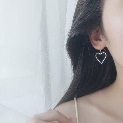 S925 Sterling White Fungus Jewelry Five-pointed Star Earrings Women