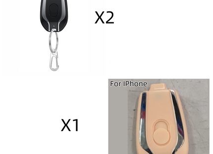 1500mAh Mini Power Emergency Pod Keychain Charger With Type-C Ultra-Compact Mini Battery Pack Fast Charging Backup Power Bank