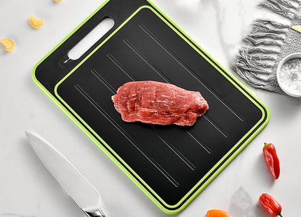 Double-side Cutting Board With Defrosting Function Chopping Board Kitchen Grinding Cutting Board With Knife Sharpener