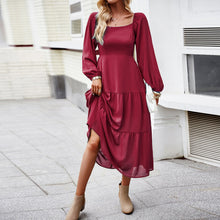 Square Collar Dress Female Temperament Elegant Dress