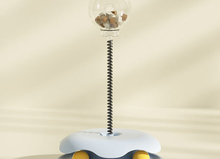 Cat Leakage Food 2 In 1 Toys Turntable Ball Toys Kitten Funny Cat Training Spring Ball Cat Supplies Pet Products