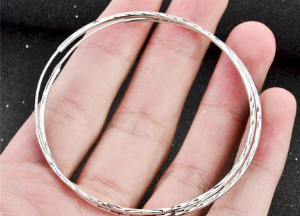 925 Sterling Silver Circle Endless Hoop Earrings as Gifts for Women