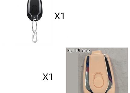 1500mAh Mini Power Emergency Pod Keychain Charger With Type-C Ultra-Compact Mini Battery Pack Fast Charging Backup Power Bank