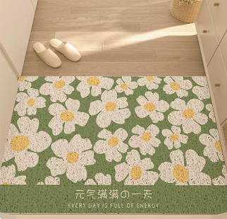 Porch Flowery Floor Mat