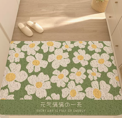 Porch Flowery Floor Mat