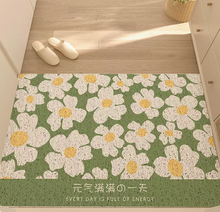 Porch Flowery Floor Mat