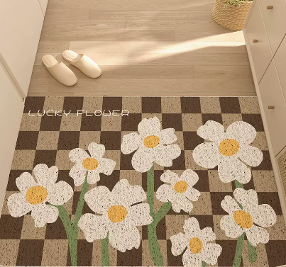 Porch Flowery Floor Mat