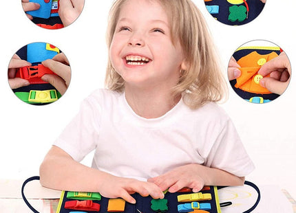 New Busy Book Children's Busy Board Dressing And Buttoning Learning Baby Early Education Preschool Sensory Learning Toy