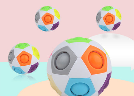 High Elasticity And Fall Resistance Puzzle Rainbow Ball Toy