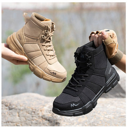 Labor Protection Shoes Anti-smash Anti-puncture Protective Shoes High Top