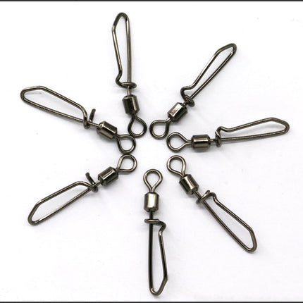 50PCS Snap Swivels Ball Bearing With Coastlock Swivels Rolling Sea Connector
