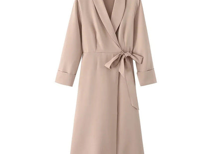 Elegant Intellectual Style Lapel Suit A- Line Dress Elegant Dress