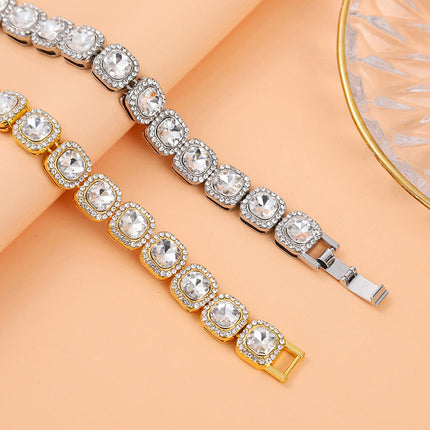 European And American Fashion Square Rock Candy Chain