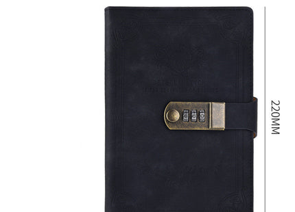 A5 Retro Codebook Journal With Lock