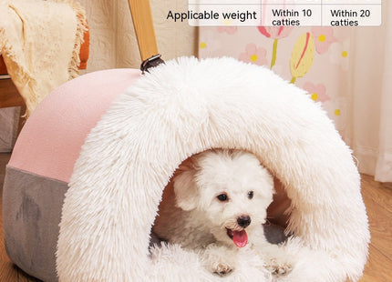 Splicing Portable Pet Bed Portable Warm