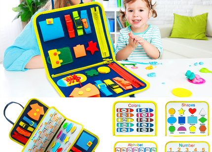 New Busy Book Children's Busy Board Dressing And Buttoning Learning Baby Early Education Preschool Sensory Learning Toy