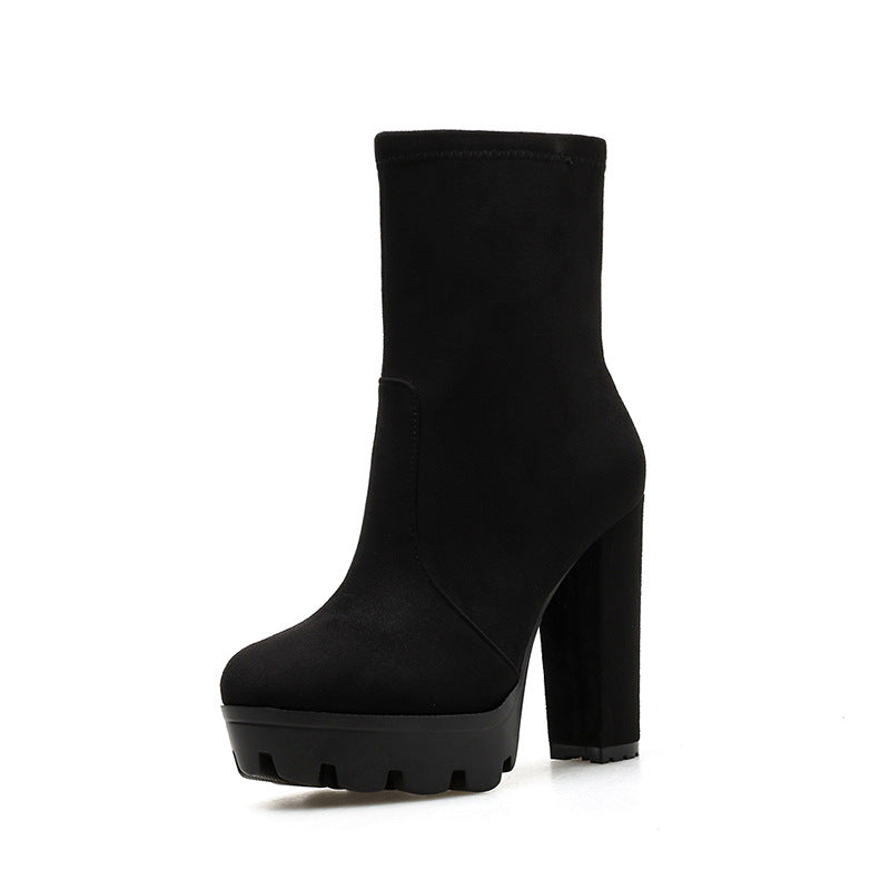 Low Cut Black Martin Shoes Female British Style