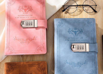 A5 Retro Codebook Journal With Lock