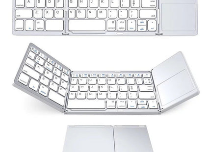 Folding Mini Keyboard Tablet Phone Computer Wireless Foldable Bluetooth Keyboard Multi-Function Button