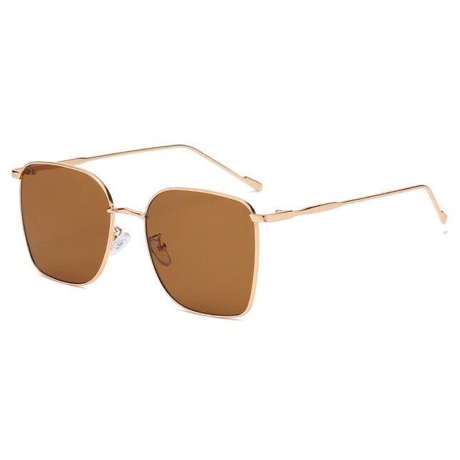Square Sunglasses Trend Street Shooting Male Cross-border Metal Big Female