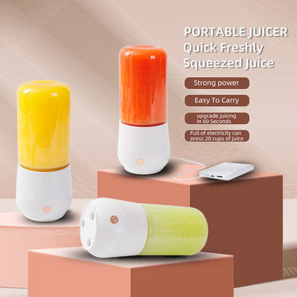 Poratable Mini Electric Juicer for Smoothie Mixing Juicer for Shakes and Nut, Juice,