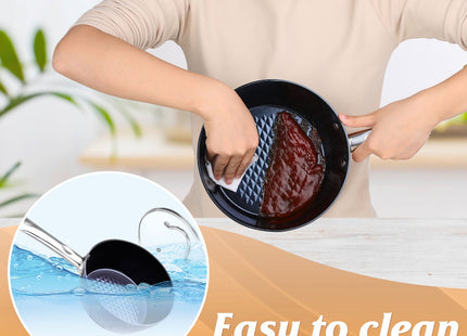 Induction Saucepan With Lid, 20cm 1.8L Milk Pan Non Stick Saucepan, Aluminum Ceramic Coating Cooking Pot - PFOA Free With Stainless Steel Handle, Suitable For All Hobs Types,  Amazon Banned